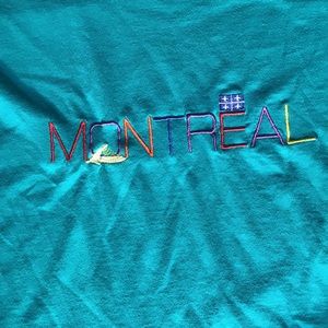 Vintage single stitch embroidered tshirt